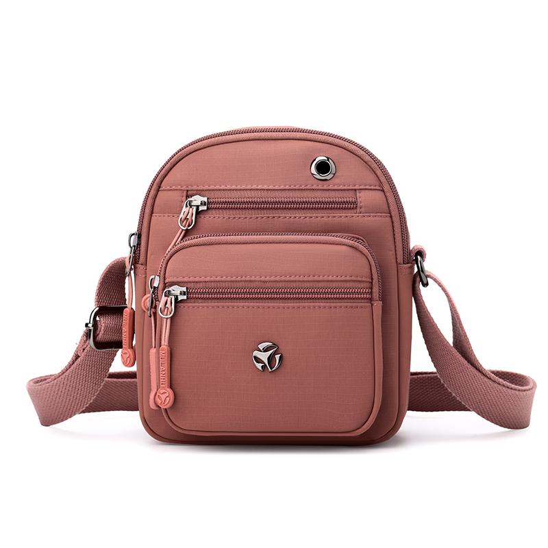 Borsa a tracolla piccola, quadrata, impermeabile, leggera, per cellulare, multistrato, per la mamma