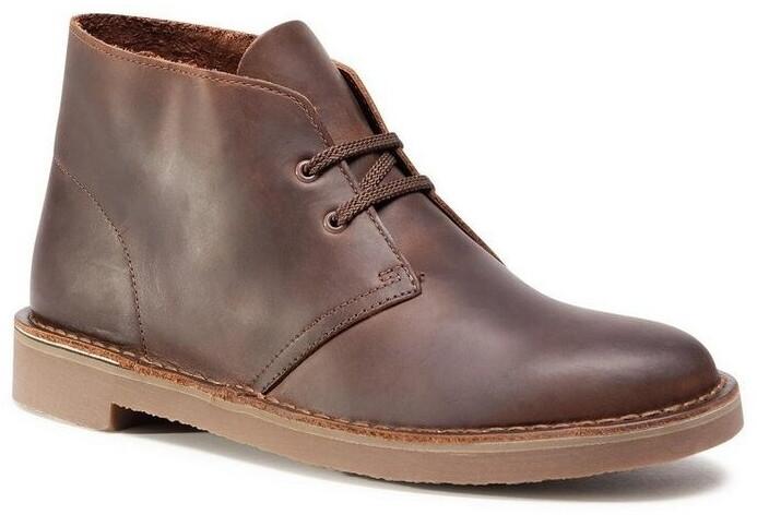Boots Clarks Bushacre 3 Chukka Dark Brown