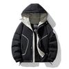 Down jacket men's outdoor men's cold and windproof couple trend thickened and warm men's hooded fashion jacket for men