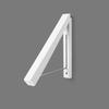 Laundry Hanger Retractable Wall Mounted White Folding Punch Free Installation Clothes Drying Rack