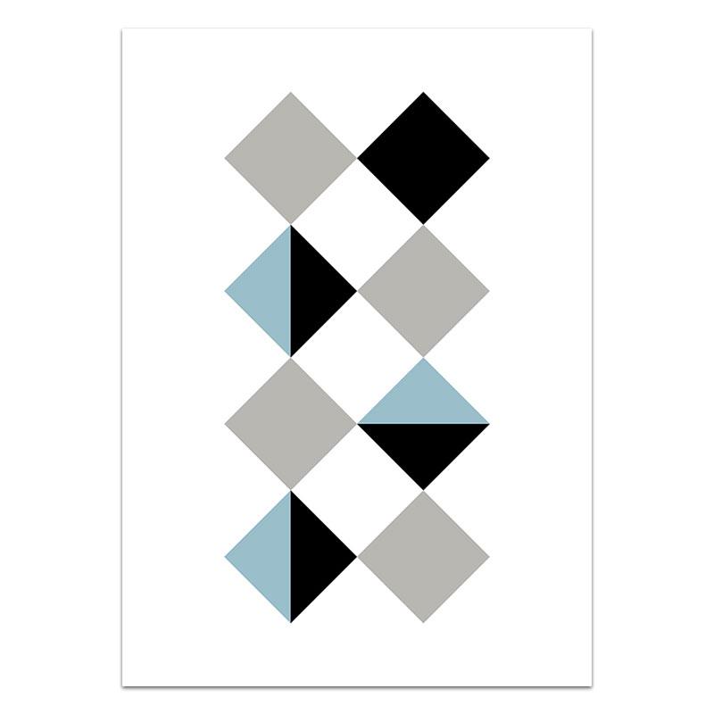 LOVE Wall Art Canvas Poster and Print Hexagon Graphic Abstract Painting Minimalist Nordic Decoration Pictures Modern Home Decor