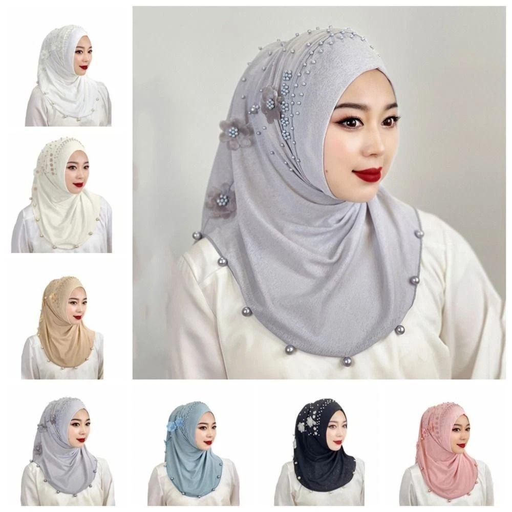 Breathable Islamic Headscarf Top Knot Head Wrap Cap Fashion Ramadan Hijab