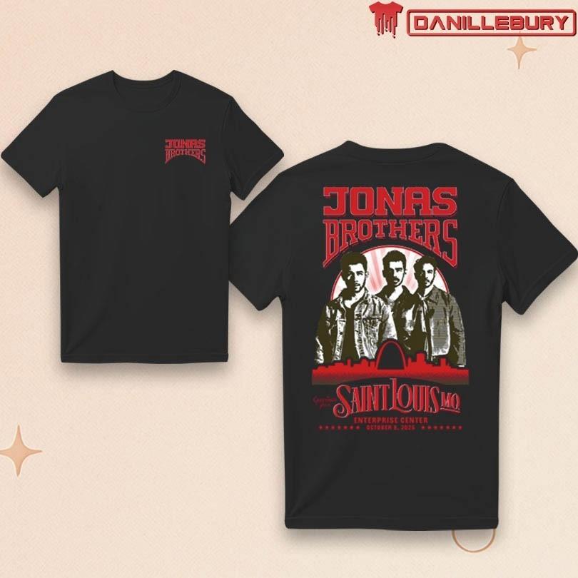 Jonas Brothers Tour 2025 October 8 2025 Enterprise Center St. Louis, MO Unisex T-Shirt S