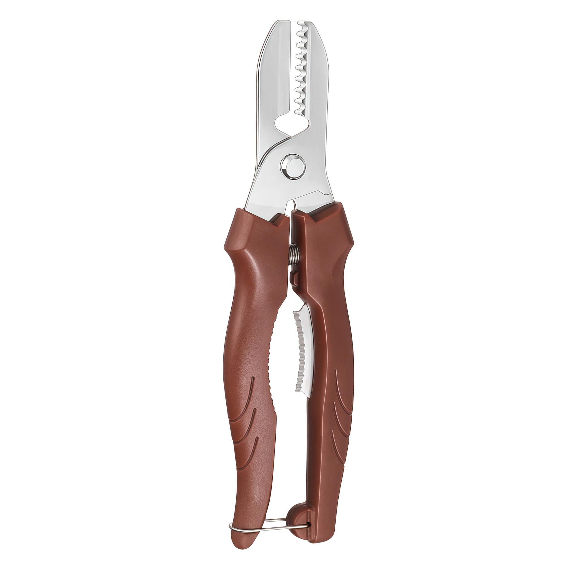 

Walnut Clips Household Hazelnut Clamp Pliers Iron Open Nut Pecan Tool Clip Walnut Multi-Purpose Sheller бордовый
