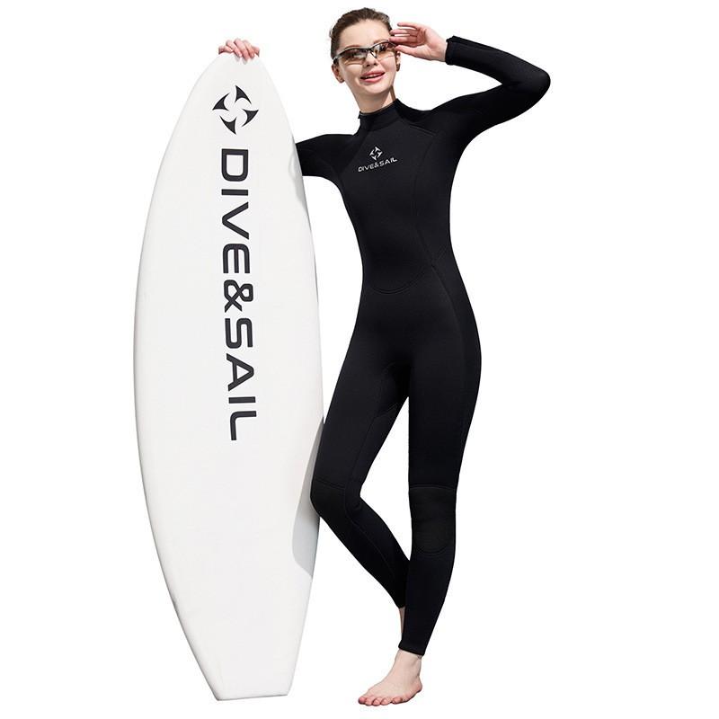 Womens 3mm Full Wetsuit Scuba Diving Snorkeling Surfing Jellyfish Protection Warm Thermal Neoprene Dive Suit