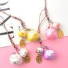 Japanischer Maneki-neko Zwillingskatzen Keramikglocken Anhänger für Handy, Auto oder Rucksack