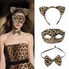 3Pcs/Set Sexy Halloween Mask Headband Set Creative Cat Ear Hair Band Half Face Mask  Cosplay Props