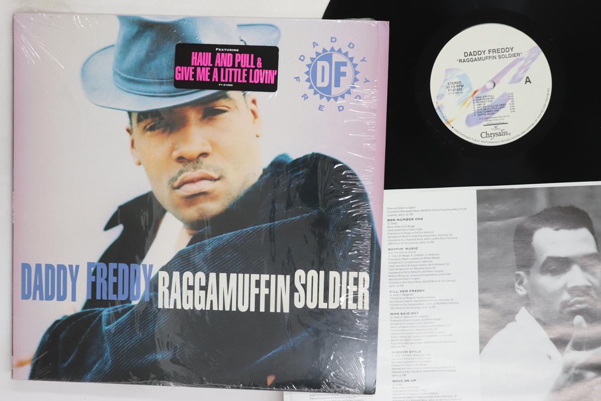 

LP Record DADDY FREDDY Raggamuffin Soldier F121925 Chrysalis 1992 US Rap HipHopRB Used
