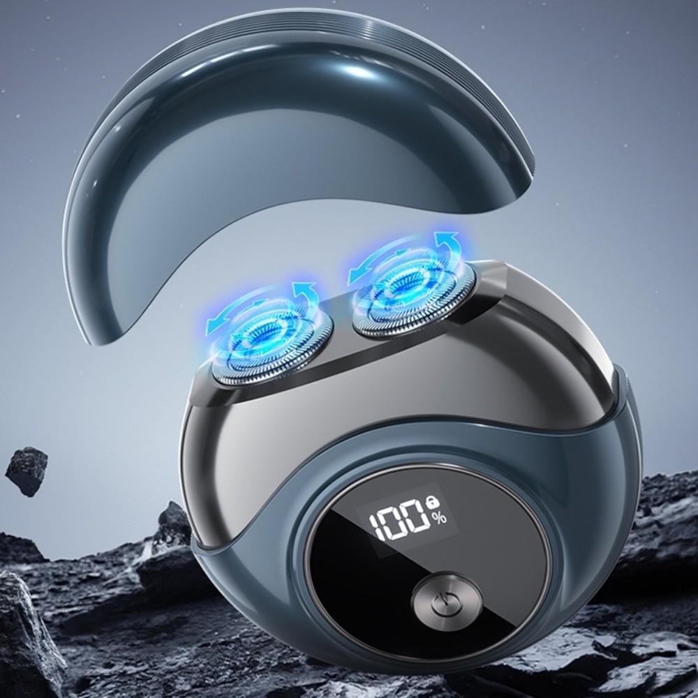 Double Head Electric Shaver Mini UFO Beard Razor Portable Rotating Razor  Household Use