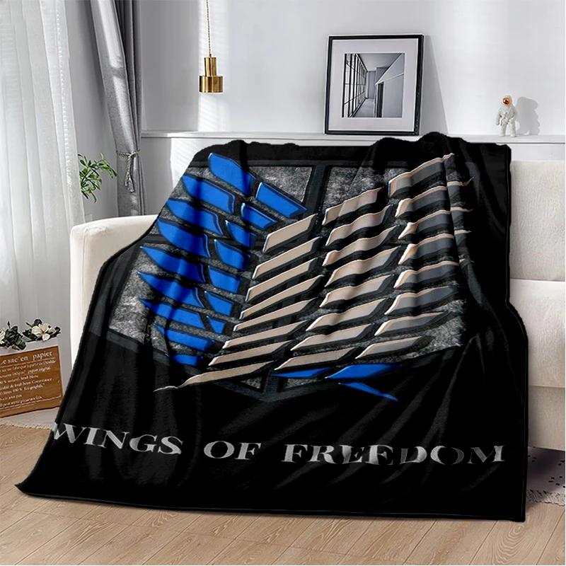 29 Style New Cartoon Attack on Titan Eren Anime Soft Flannel Blankets,Throw Blanket Comfortable for Beds Sofa Home Bedroom Gift