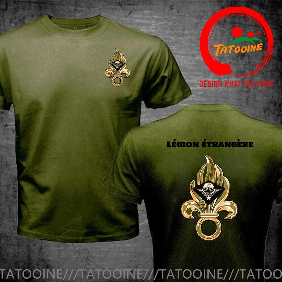 T-shirt Simbolo Legione Straniera Francese Per Uomo Francia Lgion Trangre Logo Tshirt Nuova Moda Estiva Maglietta Casual Camiseta