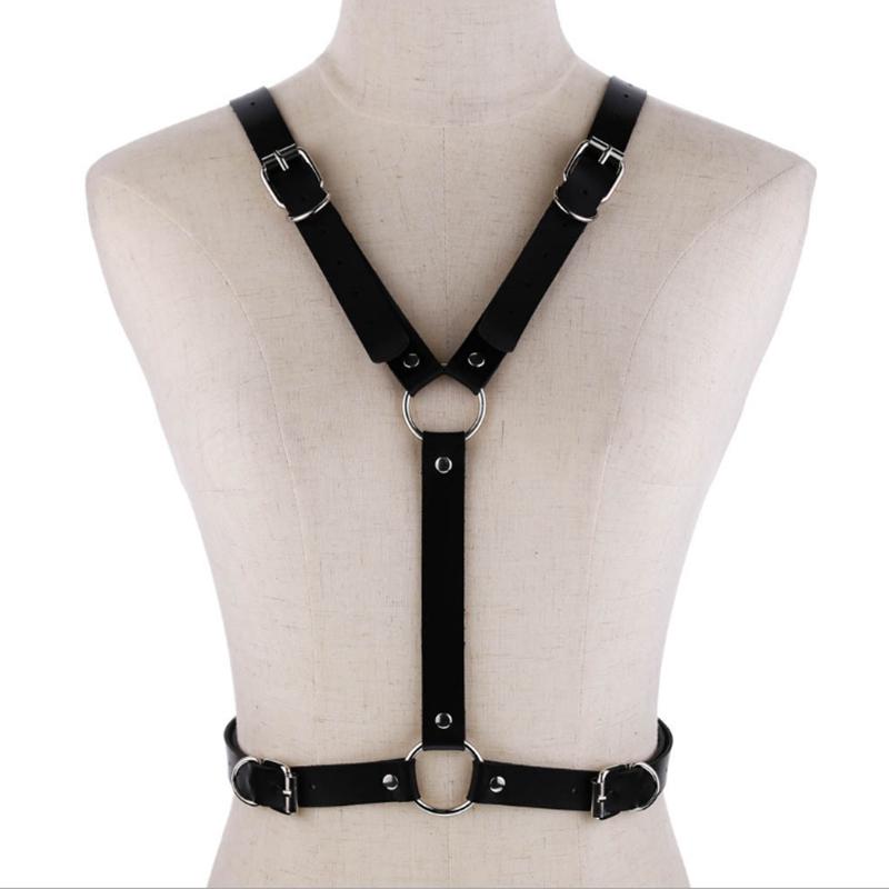 Women Gothic Sexy Leather Angel Body Harness Belt Angel Wings Harness Waist Belt