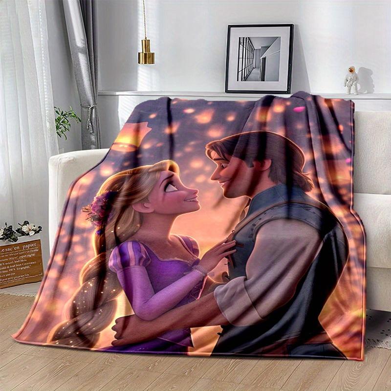 1 Stück Verwickelt Rapunzel & Flynn Romantische Szene Kuscheldecke Heimdekoration, Sofabezug, Outdoor, Geschenk für Freunde, Flanelldecke, Schlafzimmer, Wohnzimmer