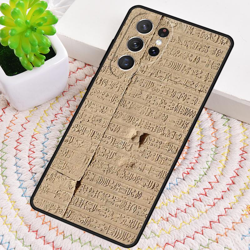 

Egyptian Hieroglyphics Symbols Phone Case for Samsung Galaxy note 10 pro S26 Ultra S23 S24 FE S25 S21 S22 PLUS shockproof Cove Galaxy S23+