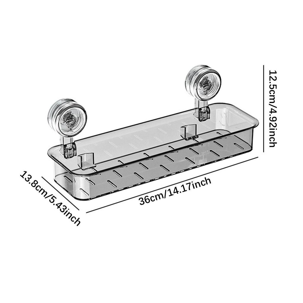 Zdejmowana półka prysznicowa na przyssawkę Organizer łazienkowy Koszyk do utrzymywania porządku Prosty zdejmowany