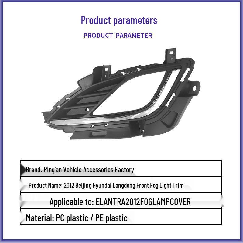 Hyundai Elantra 12th Gen Front Fog Lamp Frame Cover