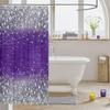 Purple Crystal Shower Curtain Sparkle Diamond Design Glamour Bathroom Decor Linen180X180
