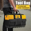 Electrician Tool Bag with Shoulder Strap Hard Bottom Multi-Pocket Large Organizer Multi-Function Tool Storage Tote for Hand Tool