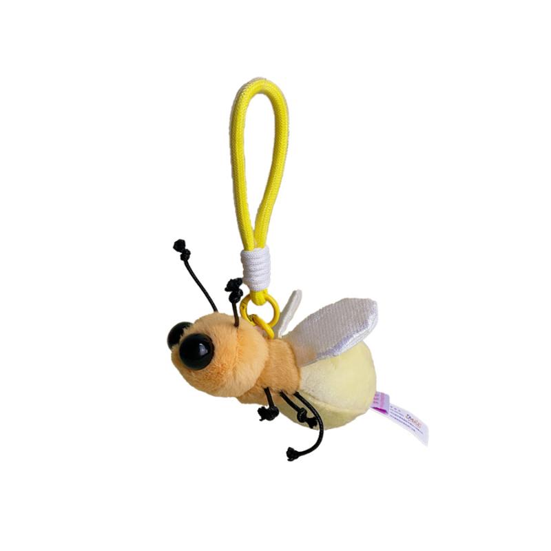 Cute Insect Plush Keychain Cartoon Bug Plush Pendant With Lanyard For Backpack Decoration Bag Charms Gift For Kids Adults