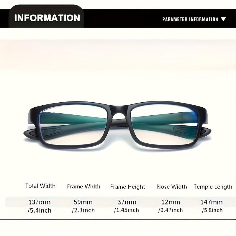 3 Pairs of Crsd Men's Retro Full Frame Magnifying Glasses Suitable for Comfortable Wearing Reading Suitable for Daily Use