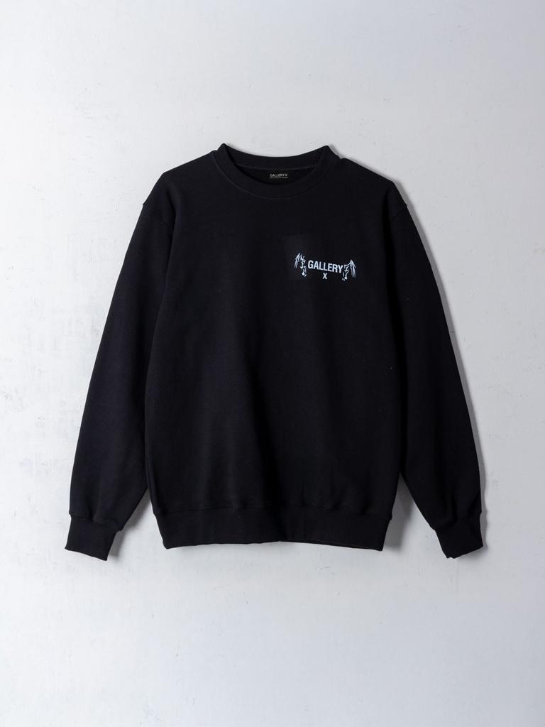 Gaelleoliegseu Winged Lion Sweat Shirt Black (Terry)