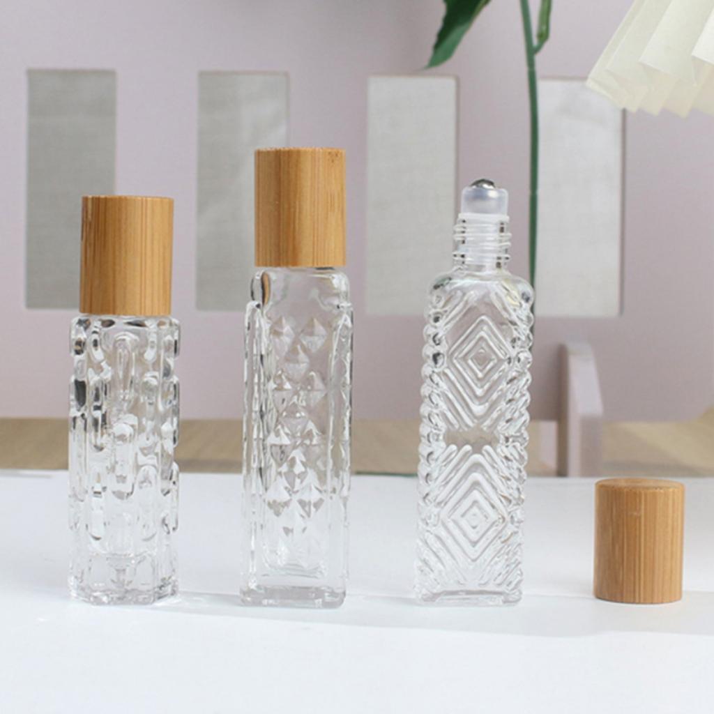 10ml 12ml Glass Roller Bottle Perfume Roll On Bottle Mini Essential Oil Containers Sample Empty Bottle Travel Refill Vials