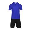2025 Men's Summer Casual Set: Short Sleeve Henley T-shirt, Hooded Shirt & Shorts