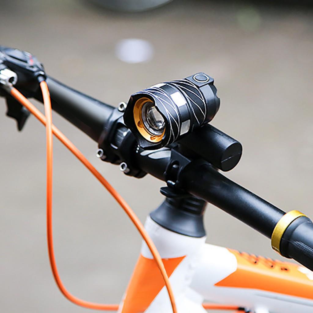 Bicycle Focusing Headlight Rechargeable LED Bicycle Light Bike Front Headlight