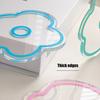 Acrylic Flower Coaster Heat-Resistant Scratch-resistant Cup Pads Non-Slip Cute Transparent Cup Mat for Kitchen Living Room Office