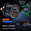 Car Charger with Independent Switch, Fast Charging QC 3.0 PD+USB for Cross-Border & Modified Vehicles
