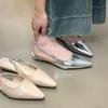 Fashion New Style Women's Fashion Heels Sandals Pointed Toe Elegant Shoes Fashion Slingback Slippers Summer Dress Flip Flops Sandalias