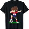 Calcio Croazia Maglia Camicia Bandiera Croata Calcio Ragazze Dab Maglietta