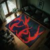 Abstract Figure Pattern Carpet Red Characters Dynamic Scene Design Large Area Rugs for Lounge Washable Soft Floor Mat Home Decor