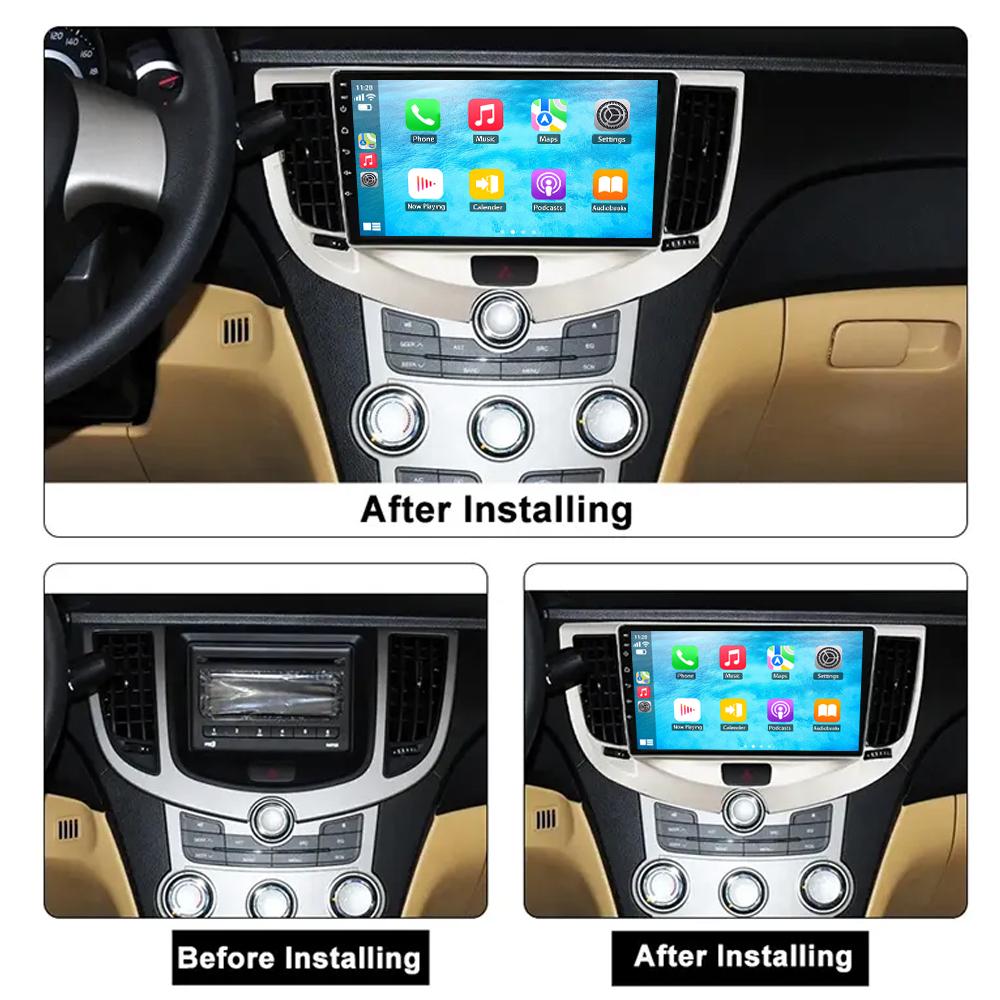 For Chery M11, M12, A3 2008+, Apolo, Cielo, J3 2011+   Multimedia Video Auto Radio Player Car GPS Navigation Stereo 4G LTE Android  BT