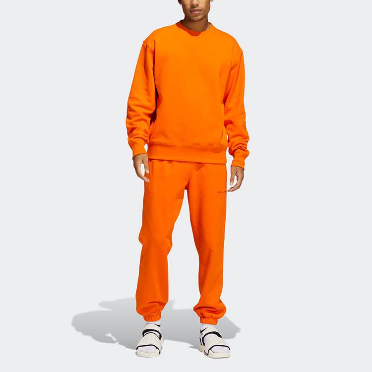 Adidas X Pharrell Williams Collaboration Sports Pullover Hoodie Men Hoodie Orange HF9939