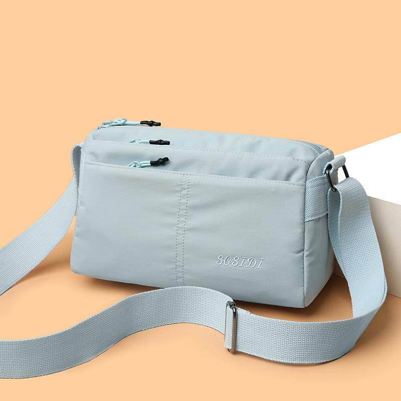 

Высококачественная многослойная женская сумка большой вместимости, универсальная, через плечо и кроссбоди, для повседневного и спортивного использования на открытом воздухе синий