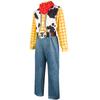 Children's Cowboy Style Costume Set with Long Sleeve Shirt Vest and Pants for Party Dress Up Role Play and Performance Outfit