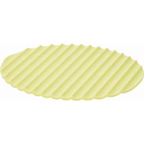 Yoshikawa EA to CO Iitoko Nami Green Trivet/Potholder/2-Way Silicone Mat, 18 x 16 cm, AS0046
