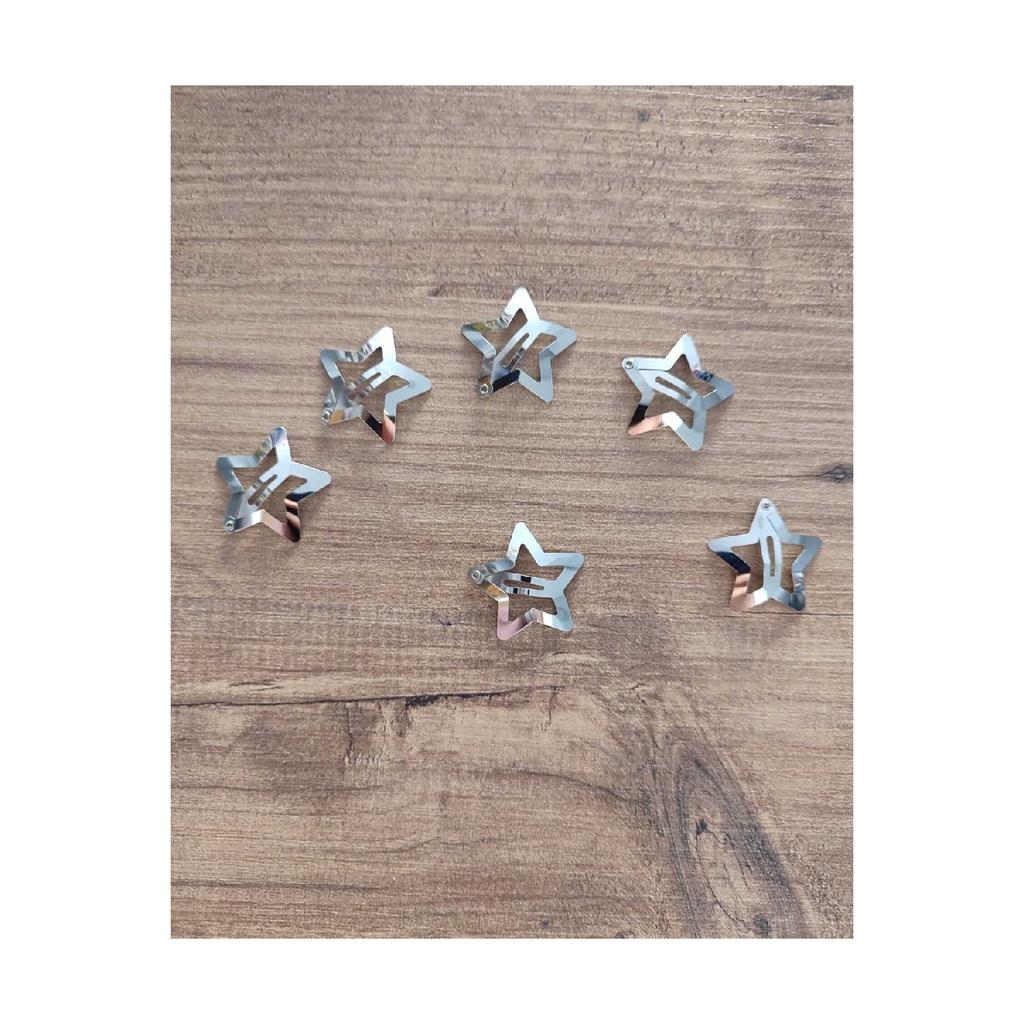 3cm Snap Buckle (star) Nickel Plated 5 Pieces