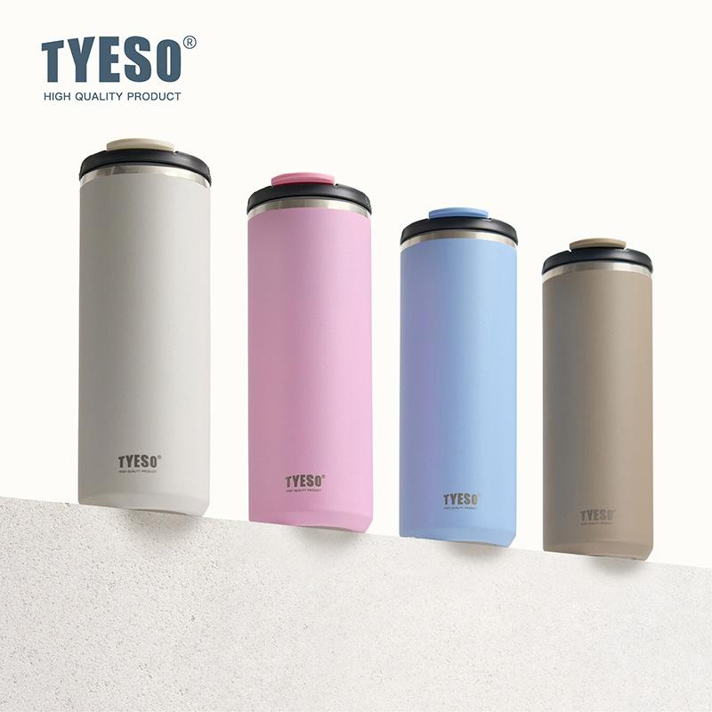 TYESO 600ML Stainless Steel Thermos Bottle Keeps Cold and Heat Thermal Mug Travel Insulated Cup Outdoor Sport Vacuum Flask