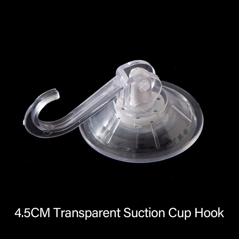 Multifunctional Heavy-Duty Suction Cup Hook Transparent and Reusable Bathroom Towel Rack Clothes Hanger Hook for Glass Kitchen