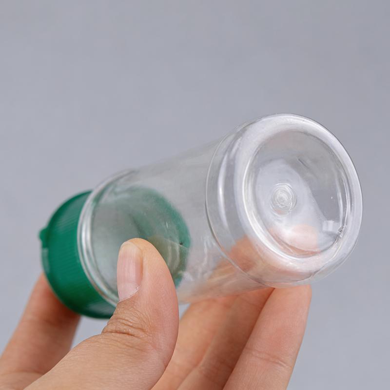 10Pcs Kitchen Salt Pepper Shakers 60/100Ml Plastic Empty Seasoning Storage Bottle