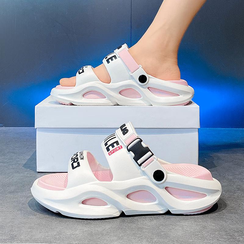 Slippers summer non-slip thick-soled bathroom beach sports driving dual-purpose odorless sandals