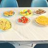 10Pcs/Pack Round/Rectangular Universal Table Cover Elastic Hem Table Protector  Restaurant