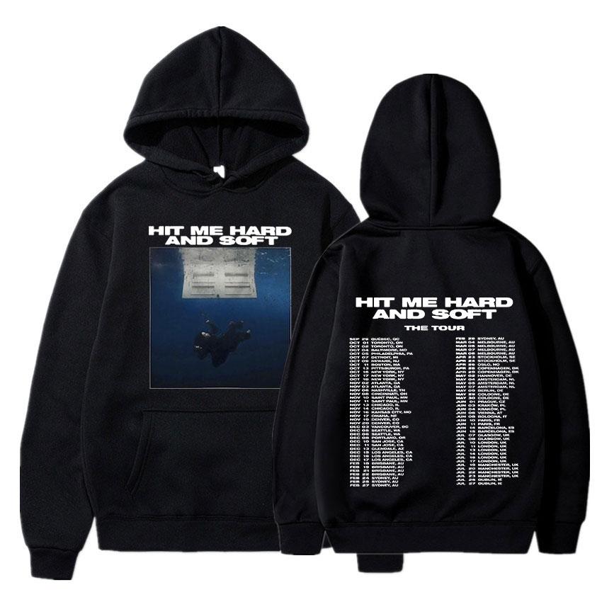 Hit Me Hard And Soft Tour Mikiny Podzim Zima Muži Ženy Mikiny s dlouhým rukávem Harajuku Pohodlné Pulovry