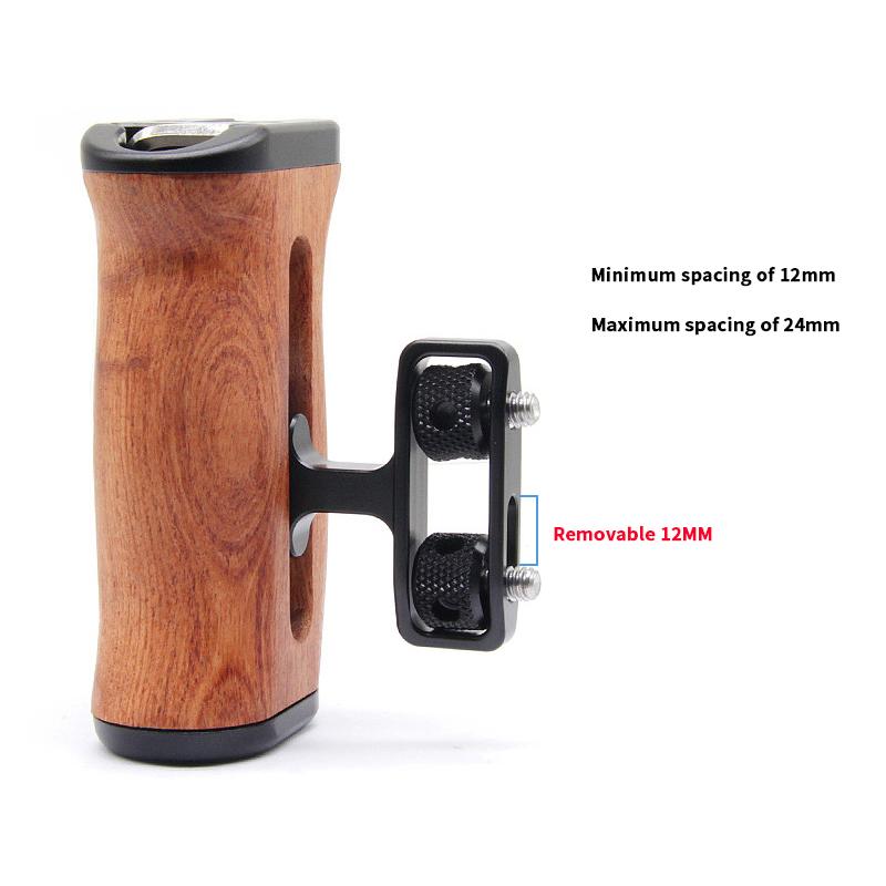 DSLR Cage AccessoriesUniversal Wooden Side Handle GripMultifunctional ExpansionAdjustable Video RecordingPhotography Accessories