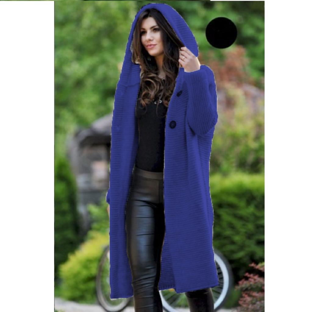 Autumn and Winter Sweaters, Plus Size Cardigans, Knitted Sweaters, Women's Mid To Long Jackets