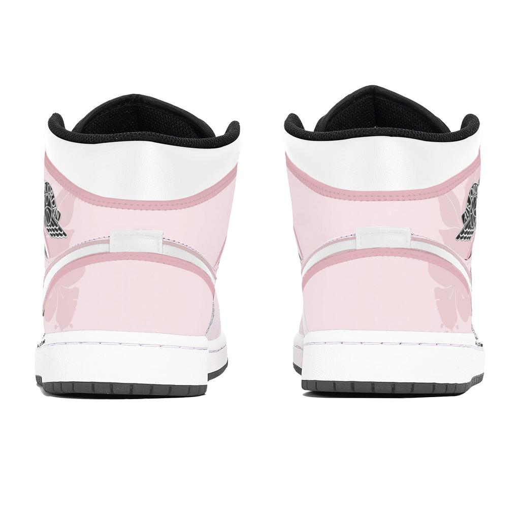 Jordan Air Jordan 1 Lemon Joy Slijtvast Slijtvast Mid-top Vintage Basketbalschoenen Unisex Wit Roze DQ8426-001(Team778-)