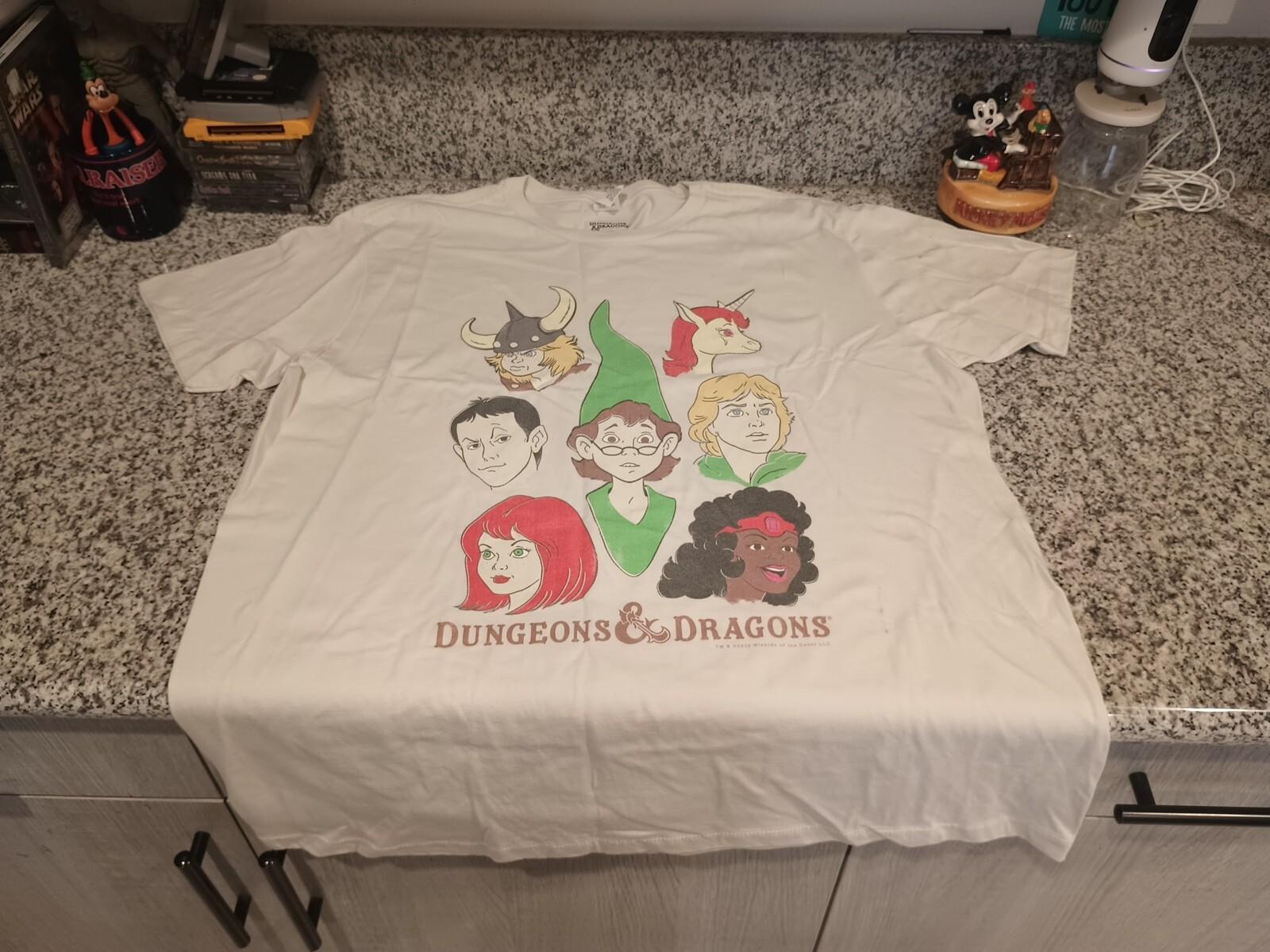 Dungeons & Dragons Mens T-Shirt - Distressed Cartoons Heads Xl XXL