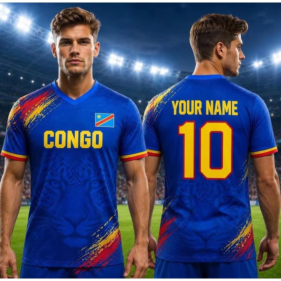Sommer Fußballtrikot Personalisiert Atmungsaktiv V-Ausschnitt Fußball Mode Team Freizeit T-Shirt für Herren Damen Top 5XL blue